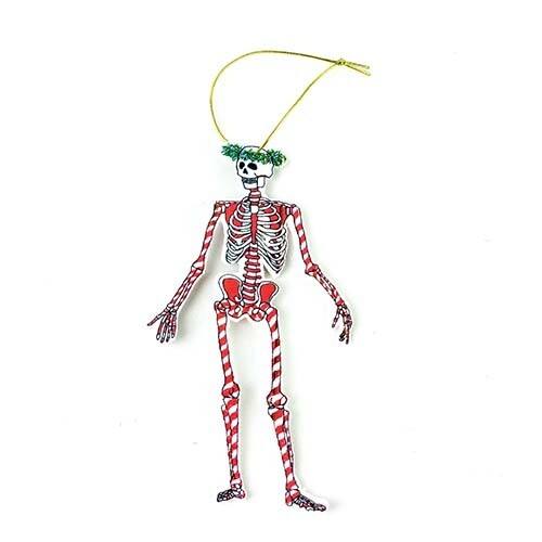 Candy Cane Skeleton, ornament DHOJ046