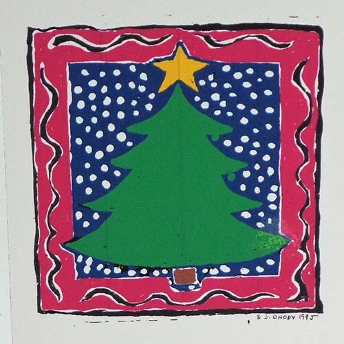 Christmas Tree, holiday card DHOJ045