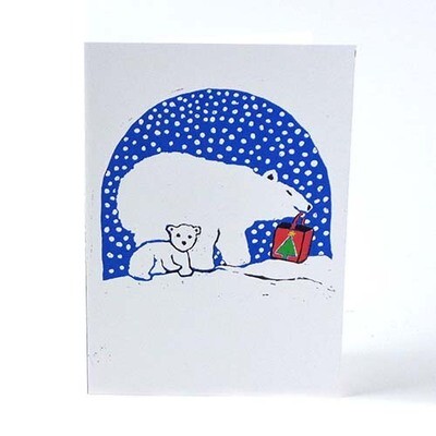 Polar Bear, holiday card DHOJ044