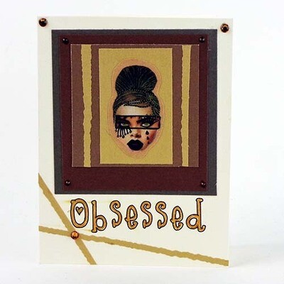 Obsessed Collage/Brown, card AROS034