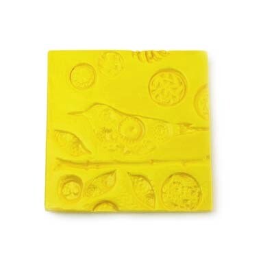 Bird Tile-Vivid Yellow #2, ceramic BURR170