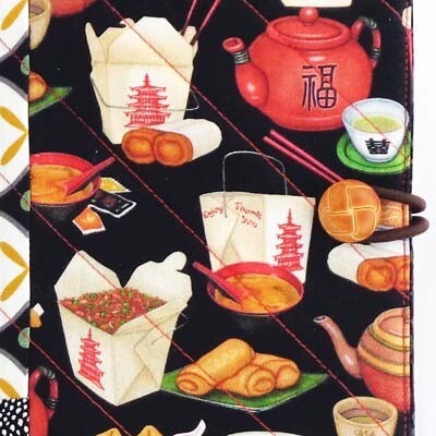 Chinese Take-Out, quilt covered journal HIRC225