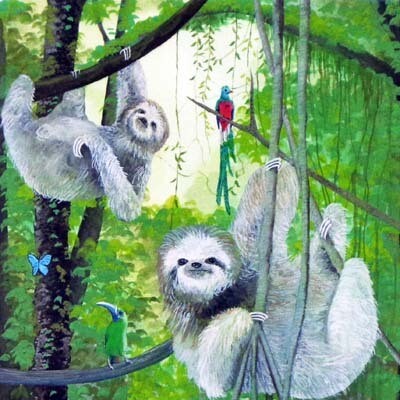 Sloths, print SUNH074
