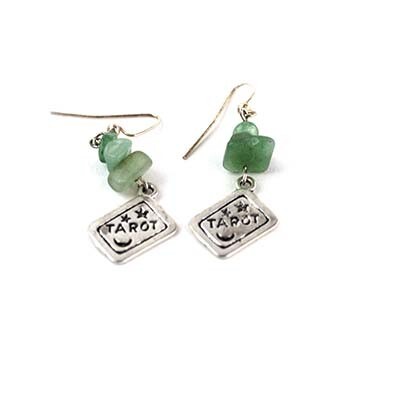 Tarot Green Aventurine, earrings RILM018