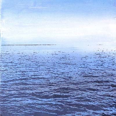 Looking Out to Sea, mixed media painting POKG119