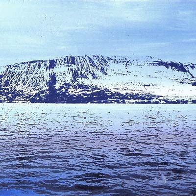 Mountain and Sea, mixed media painting POKG118