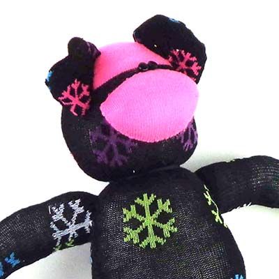 Colorfull Snowflakes, sock monkey GOLE132