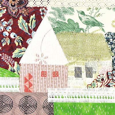 Bird House, art quilt HIRC262