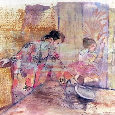 Setting Table, monoprint SPED141