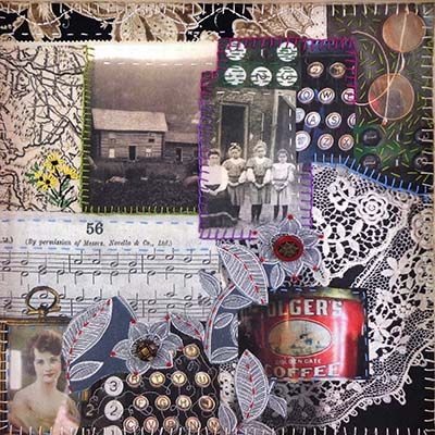 Cripple Creek Colorado, art quilt HIRC259
