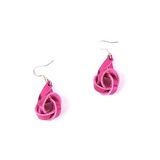 Metallic Pink Knots, earrings CASK245