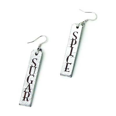 Metallic Silver Sugar &amp; Spice, earrings CASK248