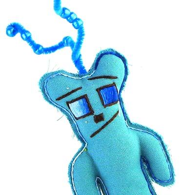Celeste Cyan Bear, small plushie PROM051
