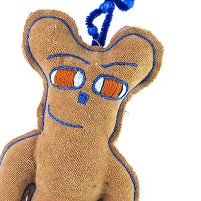 Amber Indigo Bear, medium plushie PROM054
