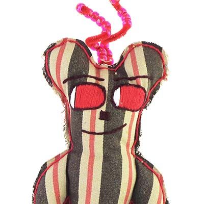 Maroon Awning Bear, medium plushie PROM056
