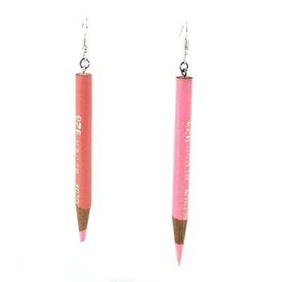 Blush Colored Pencils, earrings LAPR446