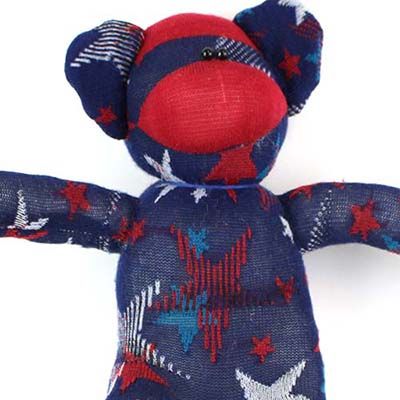 Patriotic, sock monkey GOLE143