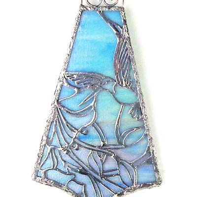 Hummingbird, stained glass VINK841