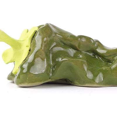 Large Green Pepper, ceramic WHYE059