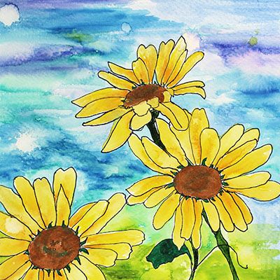 Fields of Gold, unframed painting SHEC022