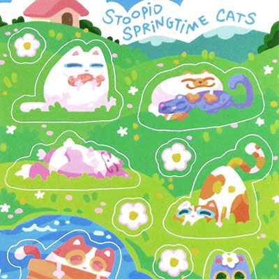 Stoopid Springtime, sticker sheet EPPC39