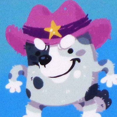 Muffin Cowboy Hat, sticker EPPC20
