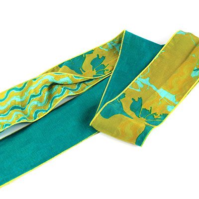 Pearl Aqua, silk tubular scarf (HCYS-231) LOHH1890