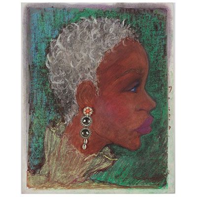 Fannie Gillis, framed mixed media GAIG02