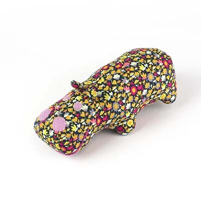 Viola, floral hippo plushie CASA102