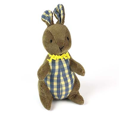 Simon, tan sitting bunny plushie CASA100