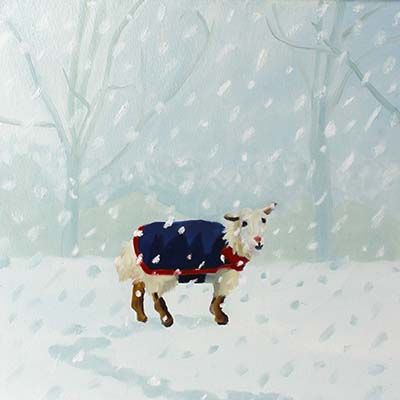 New Blue Jacket, oil on canvas KERJ020