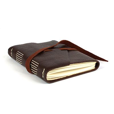 Leather Wrap Journal/Sketchbook: Dark Brown, sketchbook COLD867