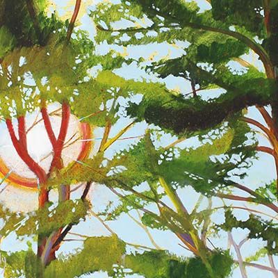 Sunny View, oil painting on panel KELA01