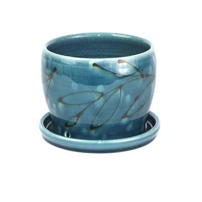 Blue, medium planter HECL403