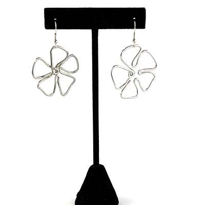 Flower, earrings WOOD07