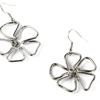 Flower, earrings WOOD07