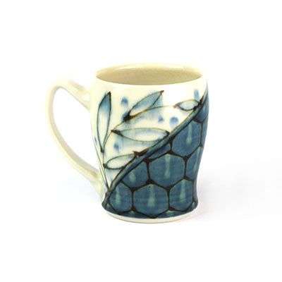 Blue, slim mug HECL396