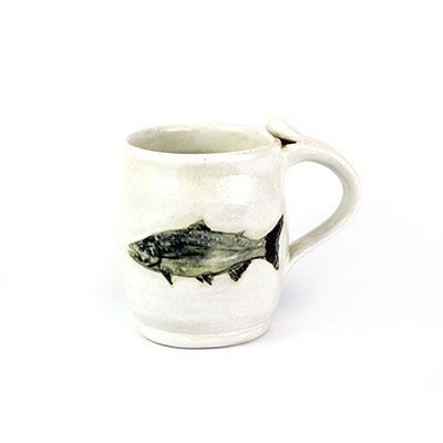 Salmon, ceramic mug CHAE37