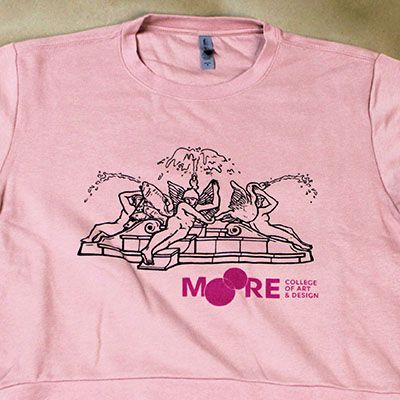 Fountain Crewneck: Dessert Pink