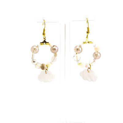 Clouds in Naturals, earrings MOUR40