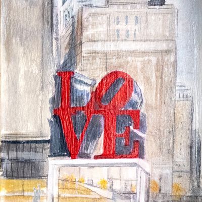 LOVE, painting BARJ163