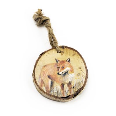 Fox, wood ornament BARJ166