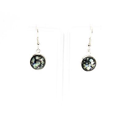 Silver Layer Glass, earrings VINK895