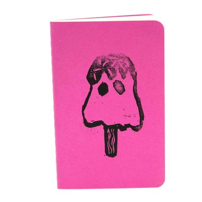 Popsicle Face Block Print, journal LAPR515