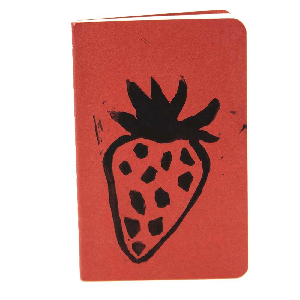 Strawberry Block Print, journal LAPR514