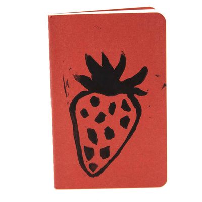 Strawberry Block Print, journal LAPR514
