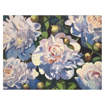 White Peonies, large archival print MILE135