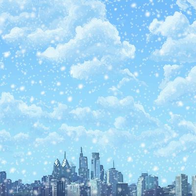 Snowy Philly, large print HEEK18