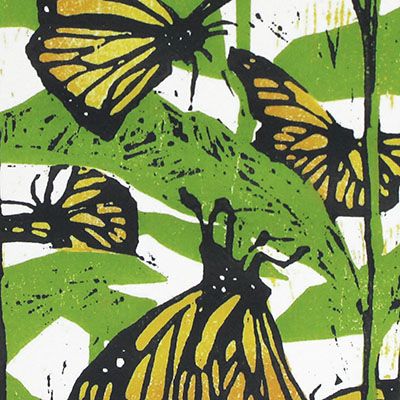 Monarchs in Milkweed, card ARMK049