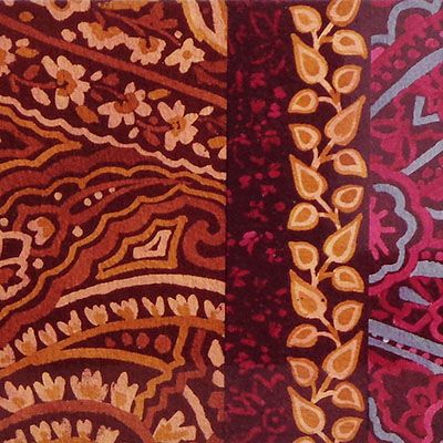 Earth Tone Paisley, card FOWB127